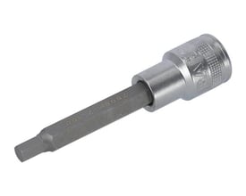 Bahco unbrakotopp med 1/2" firkant, 8 mm spiss og 120 mm lengde, vist skrått med mørk bit.