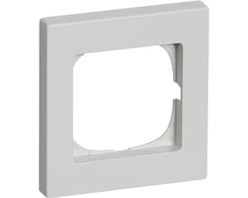 LK FUGA Baseline 68 ramme i lysegrå, 1 modul bredde og højde, vist forfra.