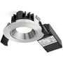 Nordtronic Velia Low Profile downlight, 230V, CRI>95, rund, 2700K, 6W, børstet aluminium