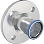 Geberit Mapress overgangsflange i rustfrit stål med en diameter på 54 mm og 4 monteringshuller.