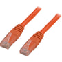 DELTACO U/UTP Cat6 patch kabel, halogenfri, 0,5 meter, orange