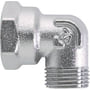 IMI FPL kompressions vinkel 90° med muffe, 3/8" x 3/8", forkromet overflade af afzinkningsbestandig AMETAL®.