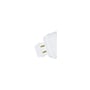LEDlife G24Q LED-pære på 7 W sett nær sokkelen, der to synlige metallstifter stikker ut.