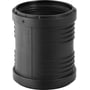 Geberit Silent PP skydemuffe i sort plast med en indvendig diameter på 110mm, 3-lags lydoptimeret konstruktion.