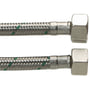 NEOFLEX® – Tilslutningsslange med rustfritt flet og omløpere, ½" x ½" - 500 mm