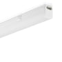 V-TAC kompakt LED-lysarmatur på 120 cm sett skrått nedenfra med synlig støpsel og bryter.
