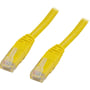 DELTACO U/UTP Cat6 patch kabel, halogenfri, 0,7 meter, gul