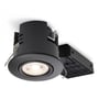 Uni Install downlight, inkl. LED-pære (Philips Hue White / CRI>80 / 6W / 400lm / 36° / 2700K / dimbar), GU10 (230V), rund, svart (matt) – Nordtronic