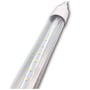 Nær udsnit af LEDlife Pro-Grow 2.0 vækstlysrørets række af LED-dioder og hvide endestykke.