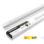 LED Troldtekt Skinne 60 cm, 19WW, Akustilight, Planforsenket, 24V 3000K/4000K (CCT switch)