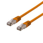 DELTACO S/FTP Cat6 patchkabel, LSZH, 2 meter, orange