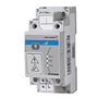 Carlo Gavazzi SH2D500W1230 lysdimmer på 500 W sett skrått forfra med blå markering, symboler og tilkoblingsklemmer.
