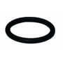 Isiflo O-ring i 40 mm gummi med en matchende sort farve, der viser dens runde form.