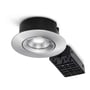 LED downlight, 500lm, 7W, 230V, 2700/3000/4000K, rund, børstet aluminium, 6 stk pakke - Nordtronic Velia ECO