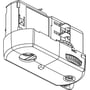 Teknisk stregtegning af Nordic Aluminium GLOBAL trac® 3-faset multiadapter GA69-3 set skråt fra undersiden.