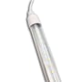 LEDlife Pro-Grow 2.0 vækstlys set skråt tæt på med hvide LED-dioder i det gennemsigtige rør.