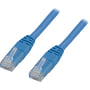 DELTACO U/UTP Cat6 patch kabel, halogenfri, 0,7 meter, blå
