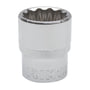 Irimo 1/2" 12-kantet topnøgle i 18 mm, fremstillet af poleret stål og tydeligt mærket med Irimo logo.