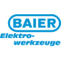 Baier Elektro-werkzeuge logo i blå tekst på hvid baggrund.