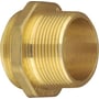 Isiflo 32 mm x 1" overgangsnippel i afzinkningsbestandig messing med udvendigt gevind, PN16.