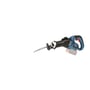Bosch bajonetsav GSA 18V-32, solo, med et 18V batteri monteret, fremstillet i blå og sort plast.