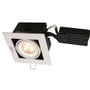 Perla downlight 230V LED (firkantet), hvit (matt), inll. inkl. LED-pære (Philips Hue White / CRI>80 / 6W / 400lm / 36° / 2700K / dimbar)