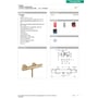 Produktdetaljer for Hansgrohe Ecostat Comfort brusearmatur i børstet bronze, inklusive tekniske specifikationer og dimensionstegning.
