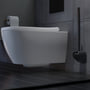 Sanimaid Copenhagen toalettbørste, inkl. veggholder, svart