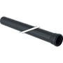 Geberit Silent Pro afløbsrør 75x1500 mm i sort PP MX materiale med muffe og EPDM tætning.