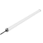 LEDlife Dura69 21W LED-armatur på 60 cm sett skrått fra enden med synlig kabel og runde endestykker.
