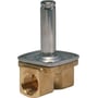 Danfoss EV220B 10B G 1/2e NC000 magnetventil i messing med G 1/2 tilslutning og et poleret metalrør på toppen.