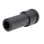 Irimo 3/4" lang 6-kantet slagtop i størrelse 41 mm, fremstillet i robust sort metal til professionelt brug.