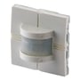 Carlo Gavazzi SHE5XP150 bevegelsesføler sett skrått forfra, med den buede PIR-sensoren tydelig synlig.