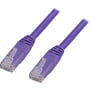 DELTACO U/UTP Cat6 patch kabel, halogenfri, 10 meter, lilla