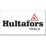 Hultafors TOOLS logo med rød trekant og sort tekst på hvid baggrund.