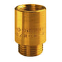 KK Sourcing haneforlænger i messing med dimensionen 1/2 x 3/4 tommer og 30 mm længde.