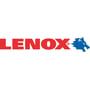Logo for Lenox værktøj med brandnavnet LENOX og en blå ulvehoved-grafik.